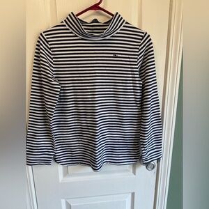 Vineyard Vines Girls‎ Navy & White Striped Long Sleeve Top - Size L( 14)
